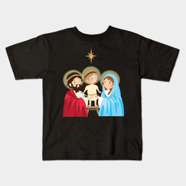 Navidad. Sagrada Familia Kids T-Shirt by AlMAO2O